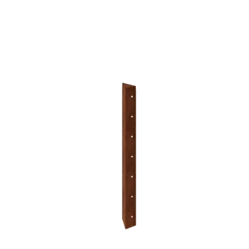 Corten čelik tegla za cvijeće - Kutni element 90° - 70 cm