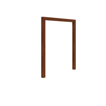 Pergola od corten čelika - Ravno - 200 x 230 cm - Bez betonskog postolja