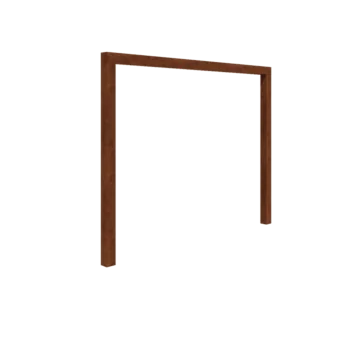 Pergola od corten čelika - Ravno - 300 x 230 cm - Bez betonskog postolja