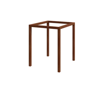Pergola od corten čelika - Kvadrat - 224 x 200 x 230 cm - Bez betonskog postolja