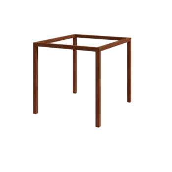 Pergola od corten čelika - Kvadrat - 274 x 250 x 230 cm - Bez betonskog postolja