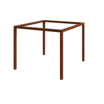 Pergola od corten čelika - Kvadrat - 324 x 300 x 230 cm - Bez betonskog postolja