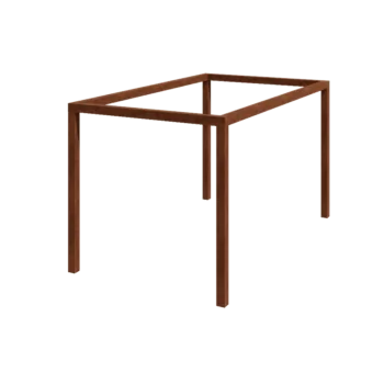 Pergola od corten čelika - Pravokutnik - 424 x 250 x 230 cm - Bez betonskog postolja