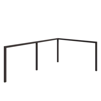 Pergola od čelika - Kut - 600 x 412 x 230 cm - RAL7016 mat (antracit siva) - Bez betonskog postolja