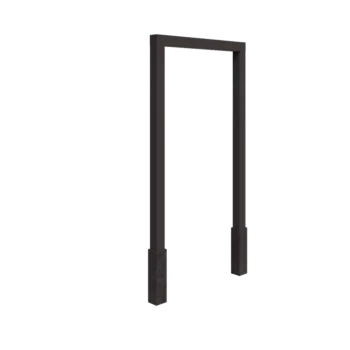 Pergola od čelika - Ravno - 150 x 230 cm - Druga RAL boja - S betonskim postoljem