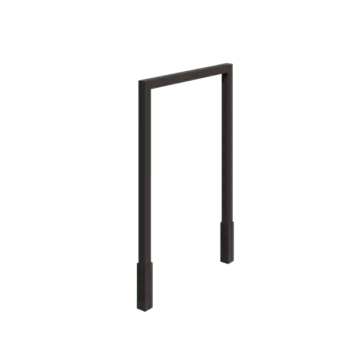 Pergola od čelika - Ravno - 200 x 230 cm - RAL7016 mat (antracit siva) - S betonskim postoljem