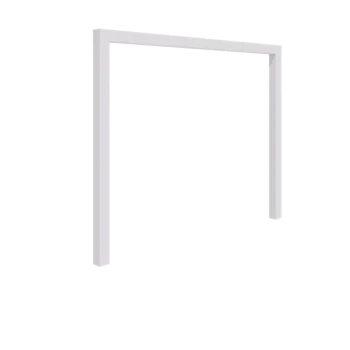 Pergola od čelika - Ravno - 300 x 230 cm - RAL9010 mat (bijela) - Bez betonskog postolja