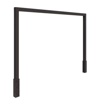 Pergola od čelika - Ravno - 400 x 230 cm - Druga RAL boja - S betonskim postoljem
