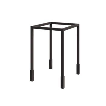 Pergola od čelika - Kvadrat - 224 x 200 x 230 cm - RAL7016 mat (antracit siva) - S betonskim postoljem