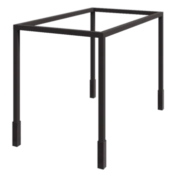 Pergola od čelika - Kvadrat - 424 x 250 x 230 cm - Druga RAL boja - S betonskim postoljem