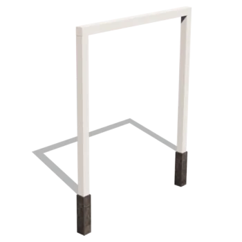 Pergola od čelika - Ravno - 250 x 230 cm - RAL9010 mat (bijela) - Bez betonskog postolja