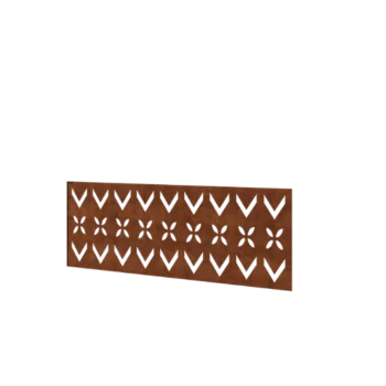 Ograda od corten čelika H - Panel V - 120 x 47,5 cm