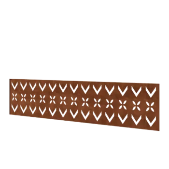 Ograda od corten čelika H - Panel V - 180 x 47,5 cm