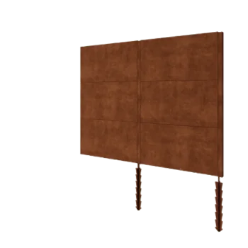Ograda od corten čelika H3 - Kompletan set - 252 x 6 x 190 cm