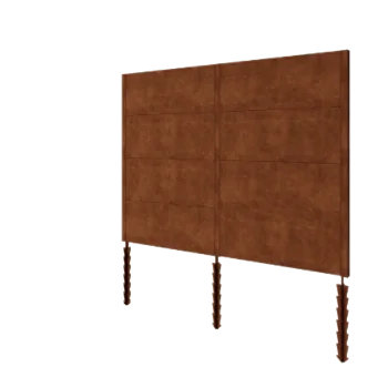 Ograda od corten čelika H4 - Kompletan set - 258 x 6 x 190 cm