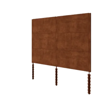Ograda od corten čelika H3 - Kompletan set - 258 x 6 x 190 cm