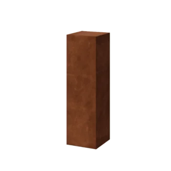 Postolje od corten čelika - Ohio - 30 x 30 x 100 cm
