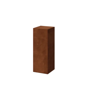 Postolje od corten čelika - Ohio - 30 x 30 x 80 cm