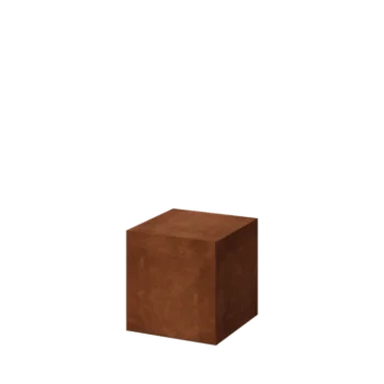Postolje od corten čelika - Ohio - 40 x 40 x 40 cm