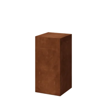 Postolje od corten čelika - Ohio - 40 x 40 x 80 cm
