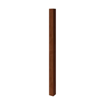 Stup za vrtnu ogradu od corten čelika - 12 x 12 x 200 cm