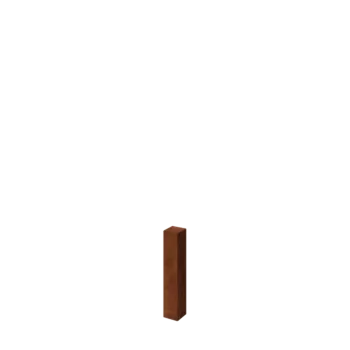 Stup za vrtnu ogradu od corten čelika - 12 x 12 x 60 cm