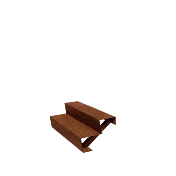 Corten čelika vrtne stepenice - 2-stepenice - 48 x 100 x 34 cm